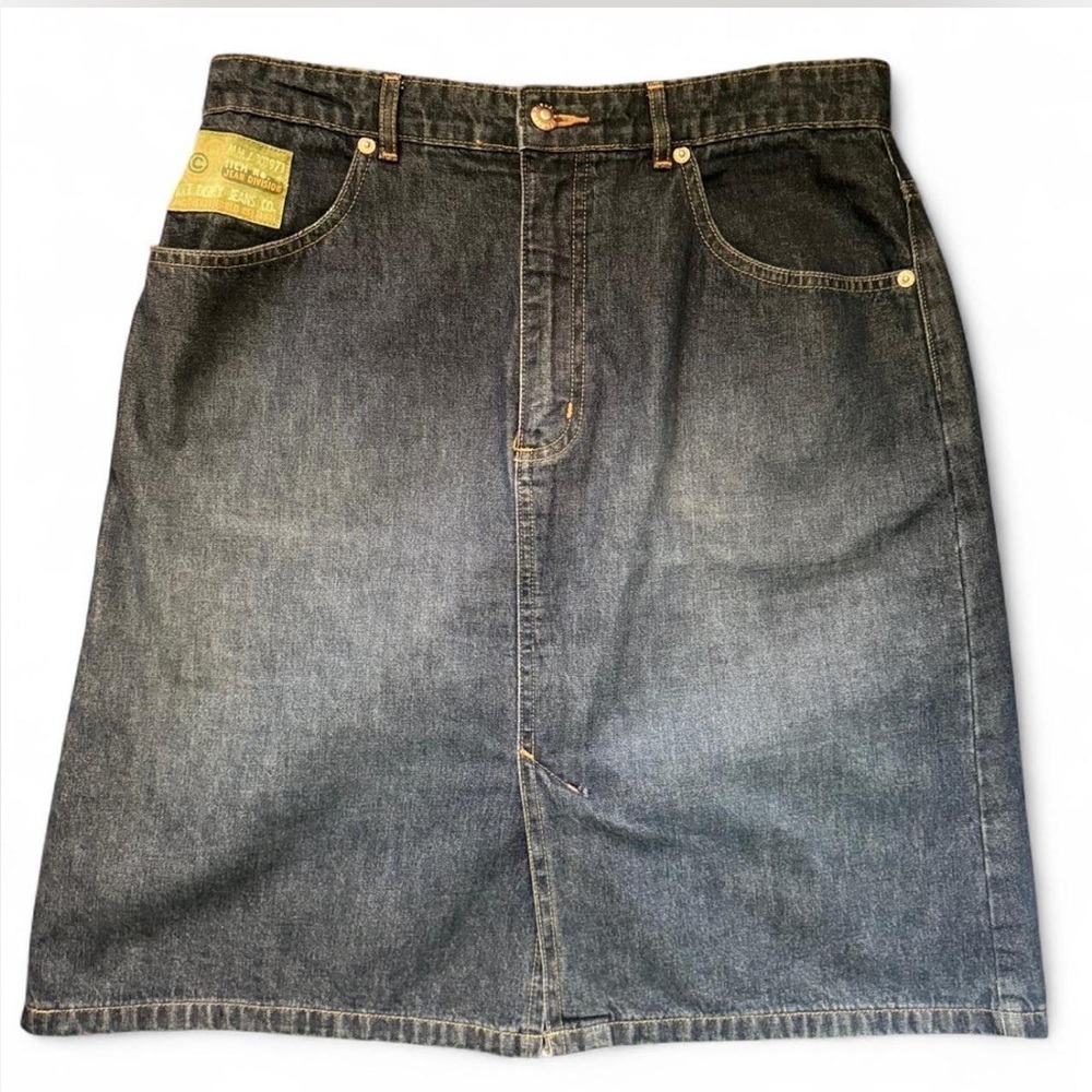 Vintage 90s / Y2K Disney Women’s Denim Mini Skirt